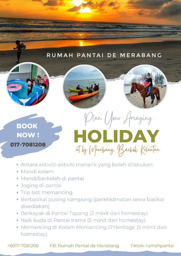 Rumah Pantai De Merabang Бачок Екстер'єр фото